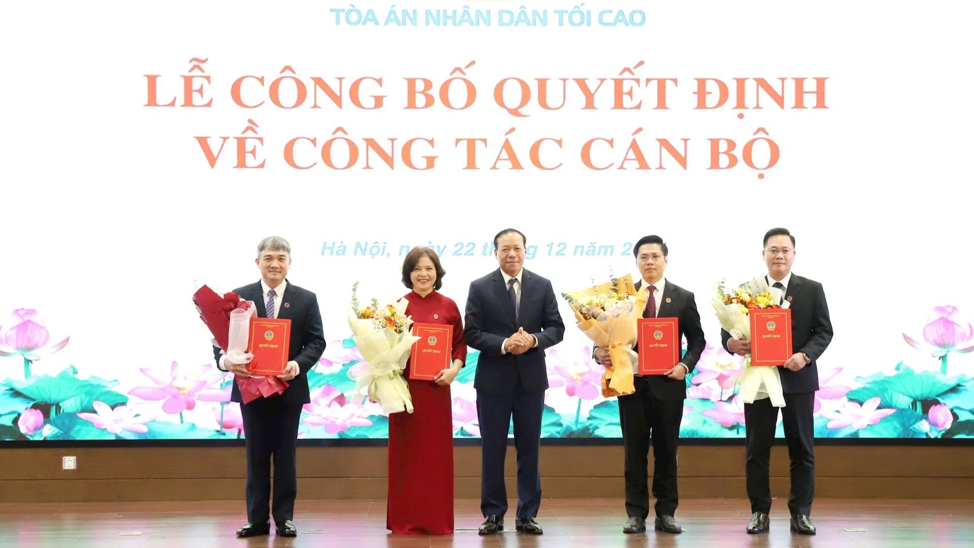 TANDTC công bố các quyết định bổ nhiệm lãnh đạo cấp Vụ