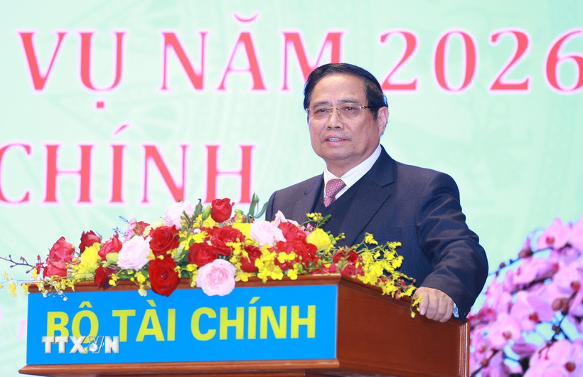 Thủ tướng Phạm Minh Chính phát biểu chỉ đạo. (Ảnh: Dương Giang/TTXVN)