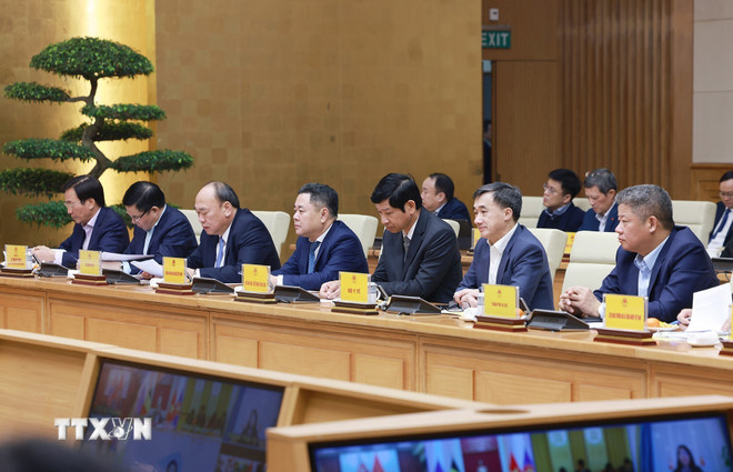 Các đại biểu tham dự Hội nghị tổng kết công tác ngoại giao kinh tế năm 2025 và kế hoạch triển khai nhiệm vụ 2026. (Ảnh: Dương Giang/TTXVN) ttxvn-thu-tuong-chu-tri-hoi-nghi-tong-ket-cong-tac-ngoai-giao-kinh-te-nam-2025-1001-7.jpg