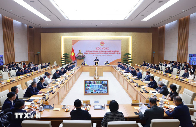 Hội nghị tổng kết công tác ngoại giao kinh tế năm 2025 và kế hoạch triển khai nhiệm vụ 2026. (Ảnh: Dương Giang/TTXVN) ttxvn-thu-tuong-chu-tri-hoi-nghi-tong-ket-cong-tac-ngoai-giao-kinh-te-nam-2025-1001-3.jpg