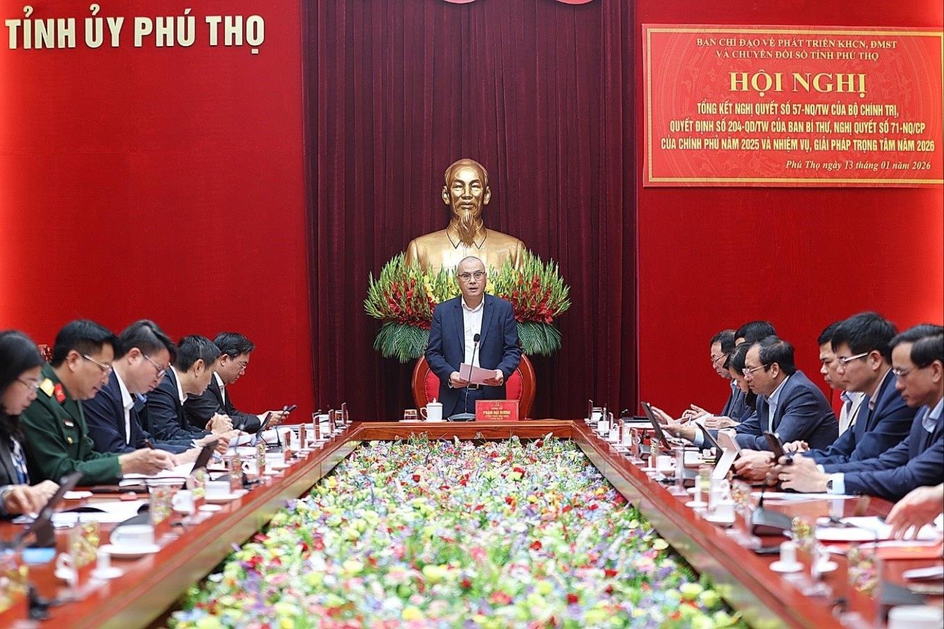 Phú Thọ tăng tốc phát triển khoa học, công nghệ và chuyển đổi số