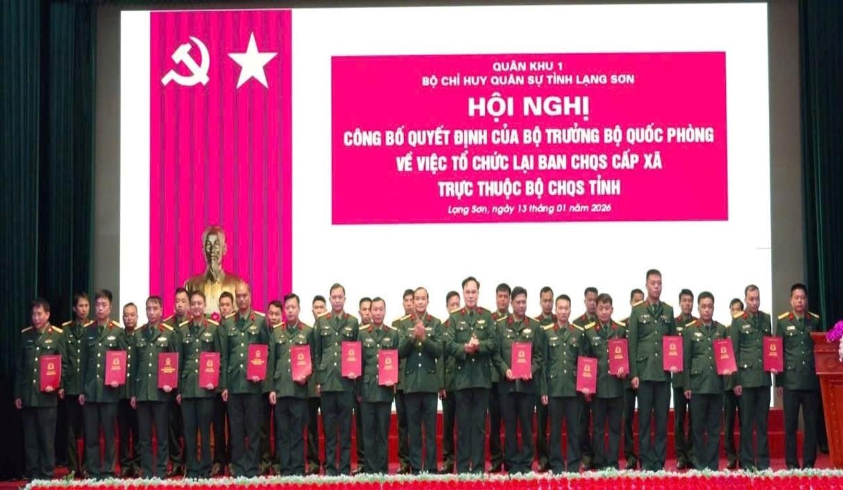Lạng Sơn: 65 Chỉ huy trưởng Ban Chỉ huy Quân sự xã, phường là sĩ quan quân đội