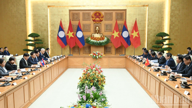 Quang cảnh cuộc hội kiến. (Ảnh: TRẦN HẢI) Quang cảnh cuộc hội kiến. (Ảnh: TRẦN HẢI)