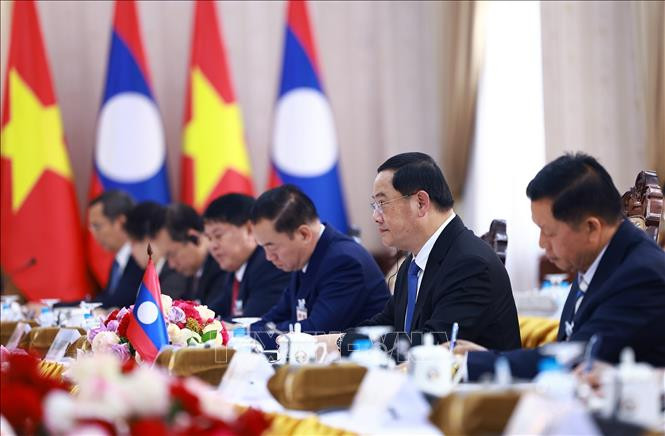 Thủ tướng Phạm Minh Chính gặp Thủ tướng Lào- Ảnh 3.