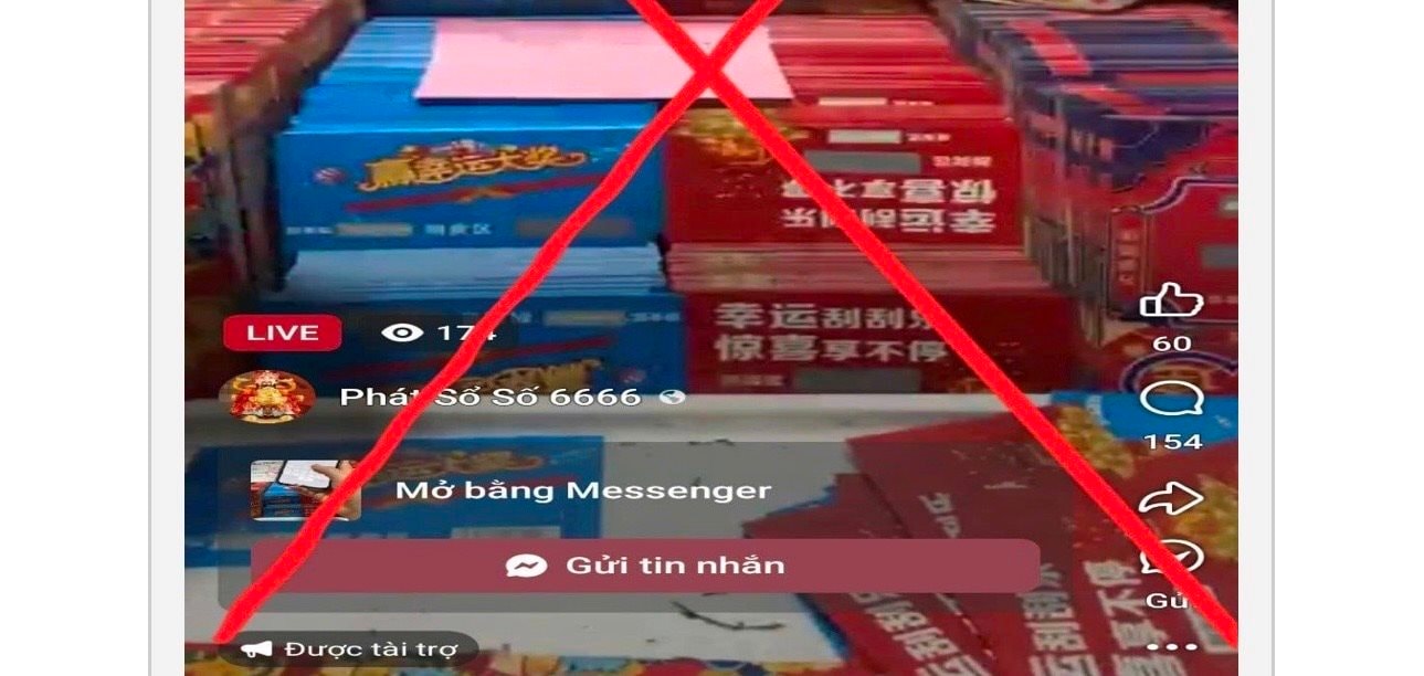 Cảnh giác chiêu trò “xổ số cào online” lừa đảo trên mạng xã hội