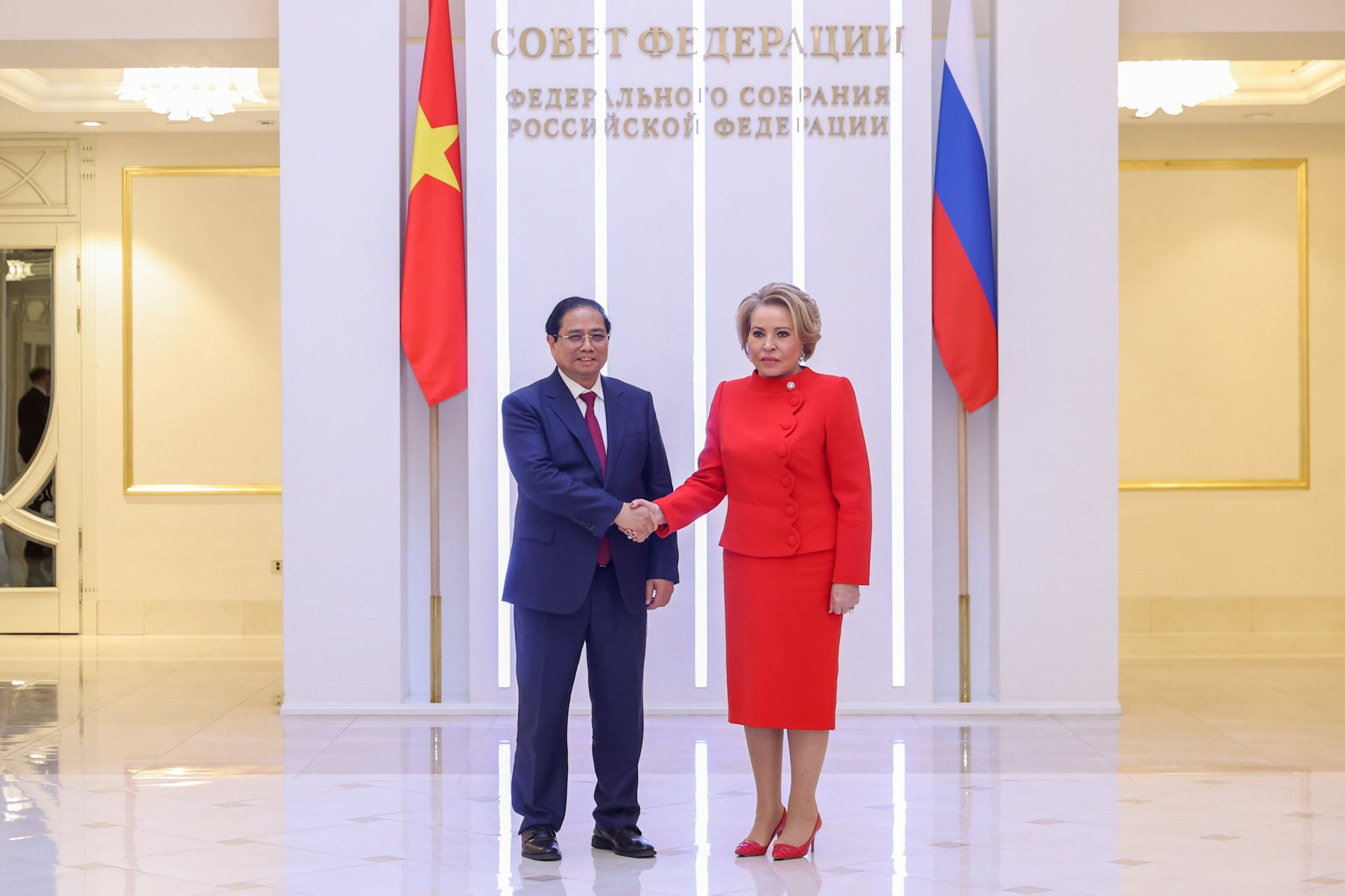 Thủ tướng Chính phủ Phạm Minh Chính gặp Chủ tịch Hội đồng Liên bang Nga- Ảnh 2.
