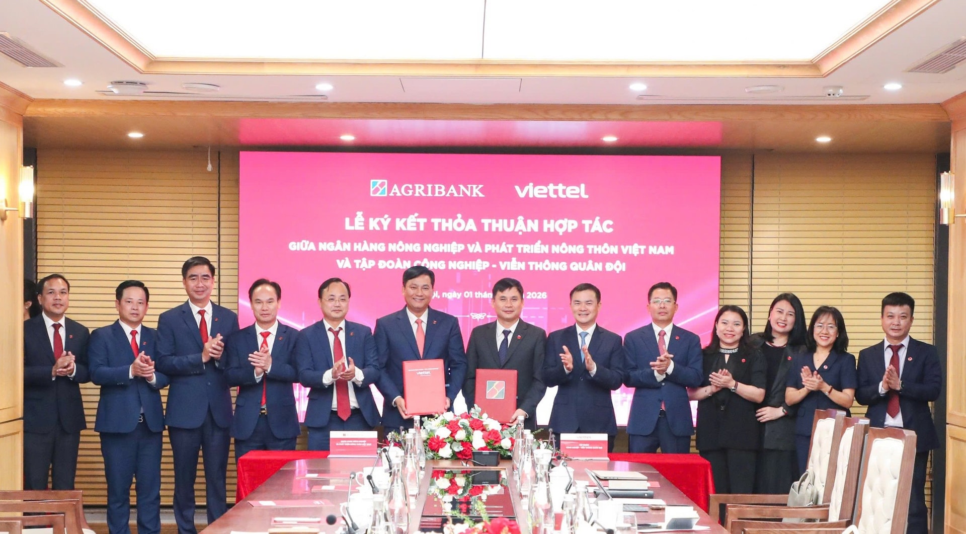 Agribank và Viettel hợp tác, kết nối sức mạnh vì tương lai số