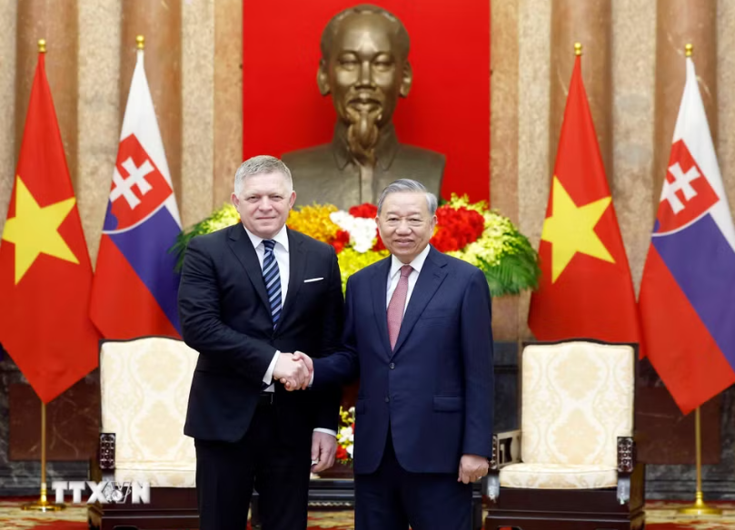 Tổng Bí thư, Chủ tịch nước Tô Lâm tiếp Thủ tướng Cộng hòa Slovakia- Ảnh 1.