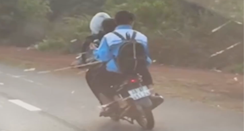 Phạt 18,5 triệu đồng, tịch thu xe máy nam sinh lạng lách trên đường Hồ Chí Minh