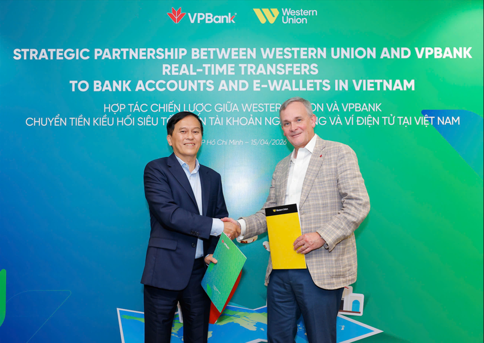VPBank - Western Union: Kiều hối siêu tốc vào ví điện tử, tài khoản ngân hàng Việt Nam