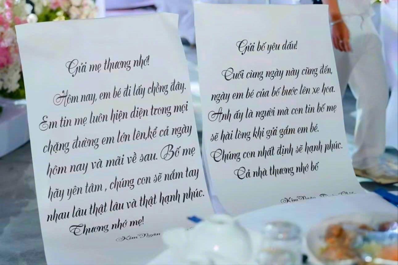 Hai chiếc ghế trống và giọt nước mắt hạnh phúc ngày vu quy