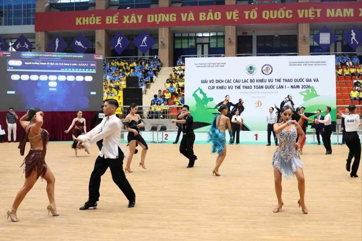 Khai mạc Giải vô địch các câu lạc bộ Khiêu vũ thể thao quốc gia