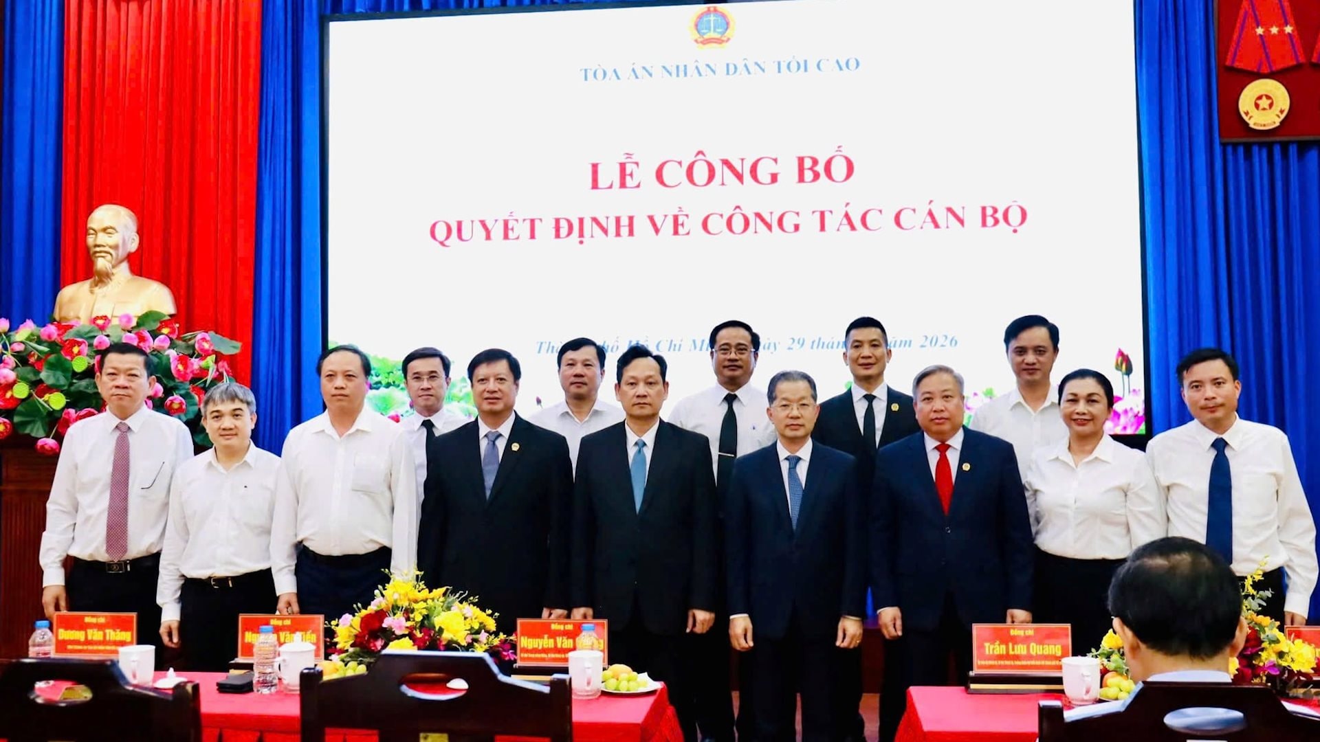 Tòa án nhân dân Thành phố Hồ Chí Minh có tân Chánh án