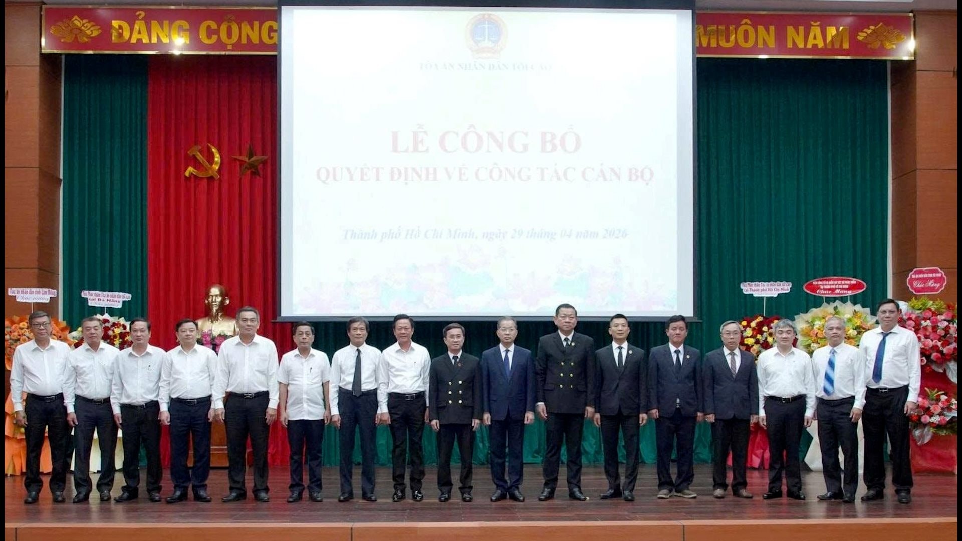 Bổ nhiệm Chánh tòa Tòa Phúc thẩm Tòa án nhân dân tối cao tại TP.HCM và Đà Nẵng