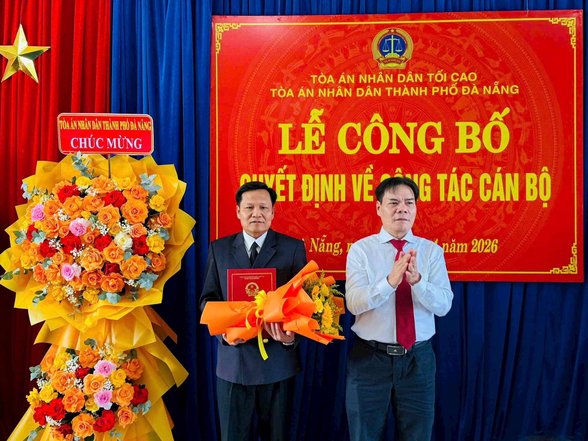 Công bố quyết định điều động, bổ nhiệm Chánh án TAND khu vực tại Đà Nẵng