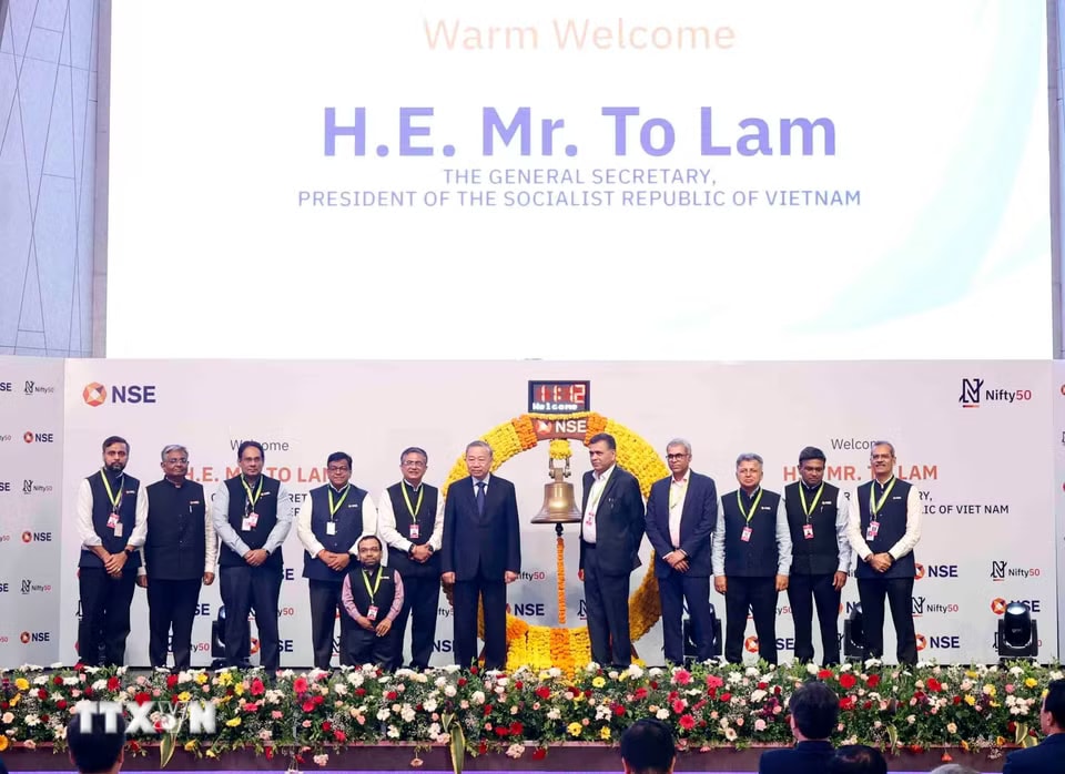 Tổng Bí thư, Chủ tịch nước Tô Lâm thăm Sàn giao dịch Chứng khoán Quốc gia Ấn Độ- Ảnh 4.