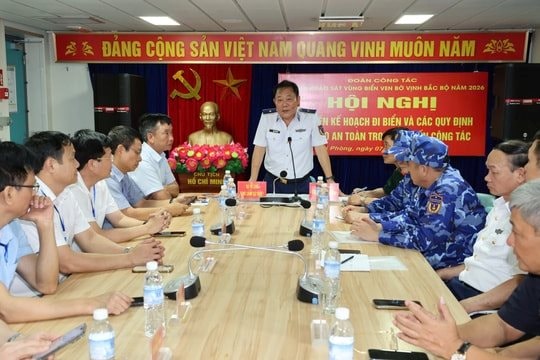 Khảo sát, nắm tình hình vùng biển đảo ven bờ vịnh Bắc Bộ