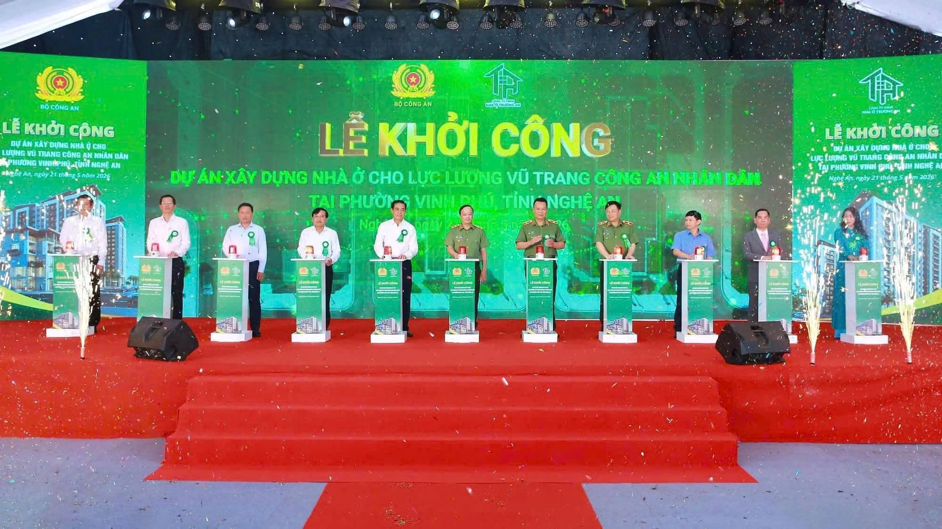 Khởi công dự án nhà ở xã hội cho lực lượng Công an