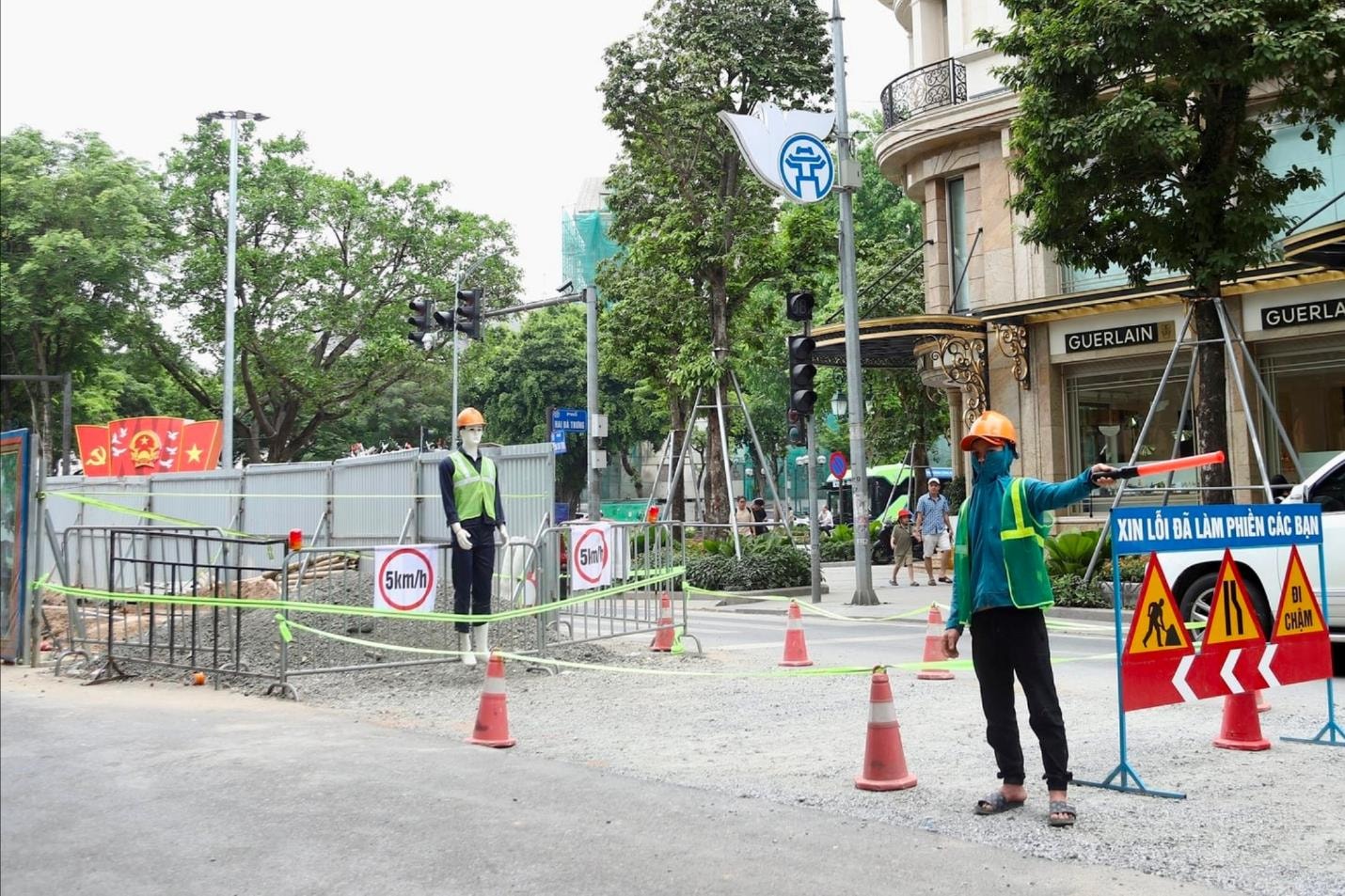 Hà Nội: Điều chỉnh phương án phân luồng để phục vụ thi công chống úng ngập