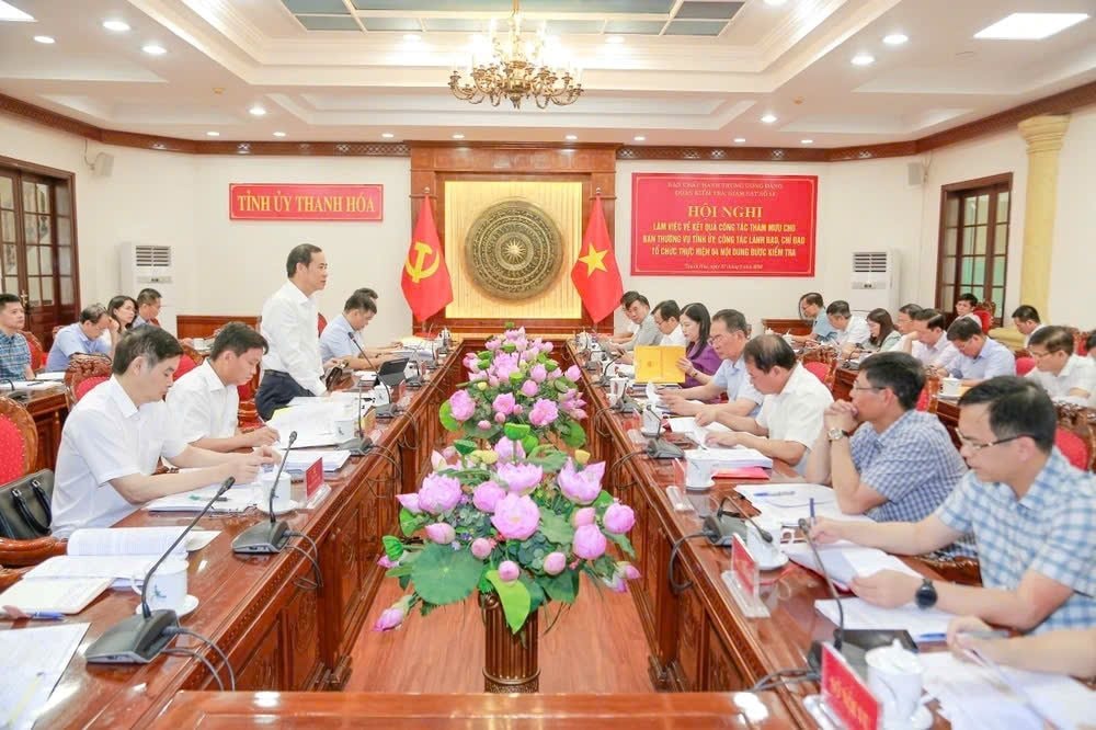 Đoàn công tác của Bộ Chính trị làm việc tại Thanh Hóa