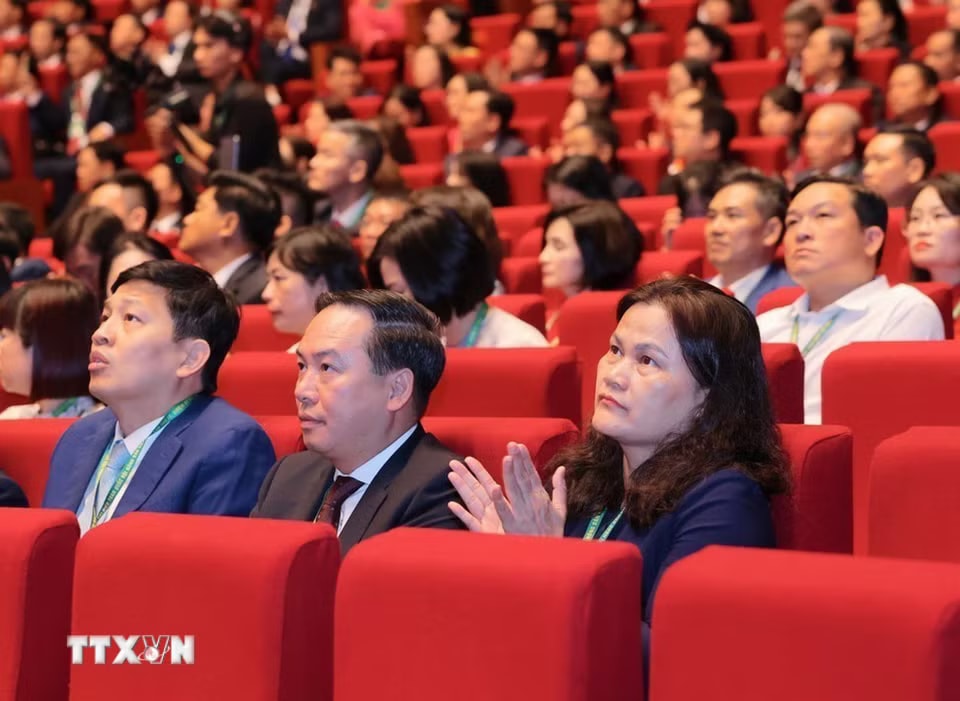 Các đại biểu tham dự khai mạc Đại hội. (Ảnh: Hoàng Hiếu/TTXVN) ​
