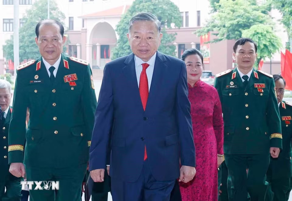 Tổng Bí thư, Chủ tịch nước Tô Lâm đến dự Đại hội. (Ảnh: Thống Nhất/TTXVN)