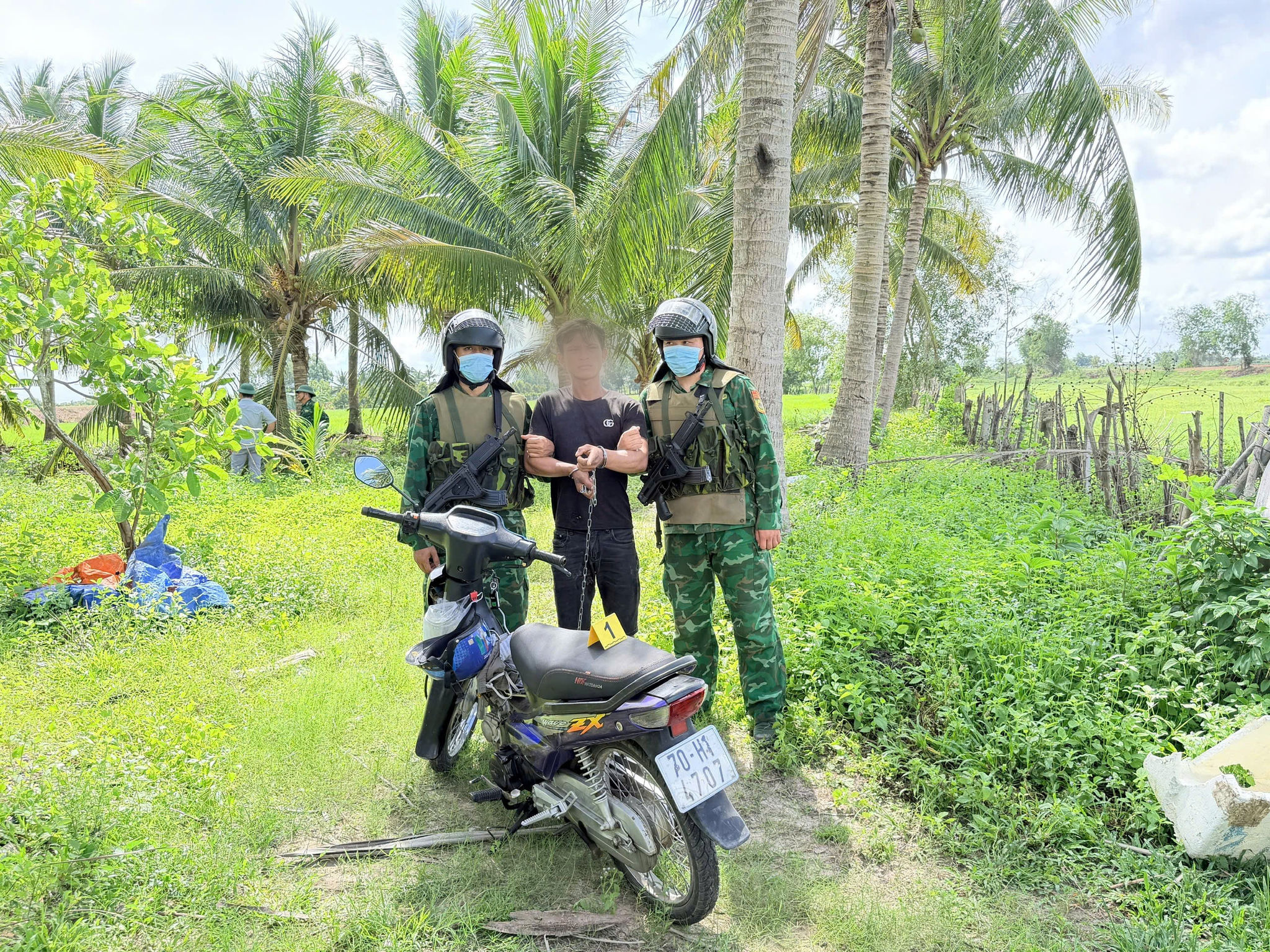 Đối tượng bị bắt giữ.