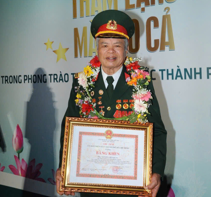 Cựu chiến binh Nguyễn Viết Quản