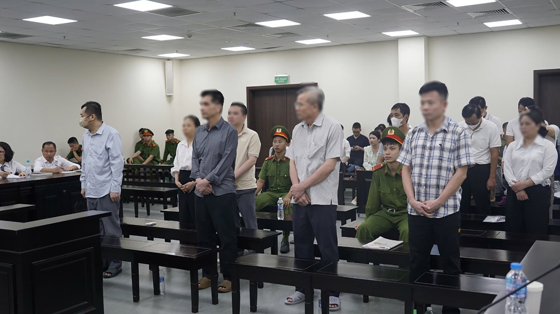 các bị cáo trong vụ án xảy ra tại Công ty Nam Triệu