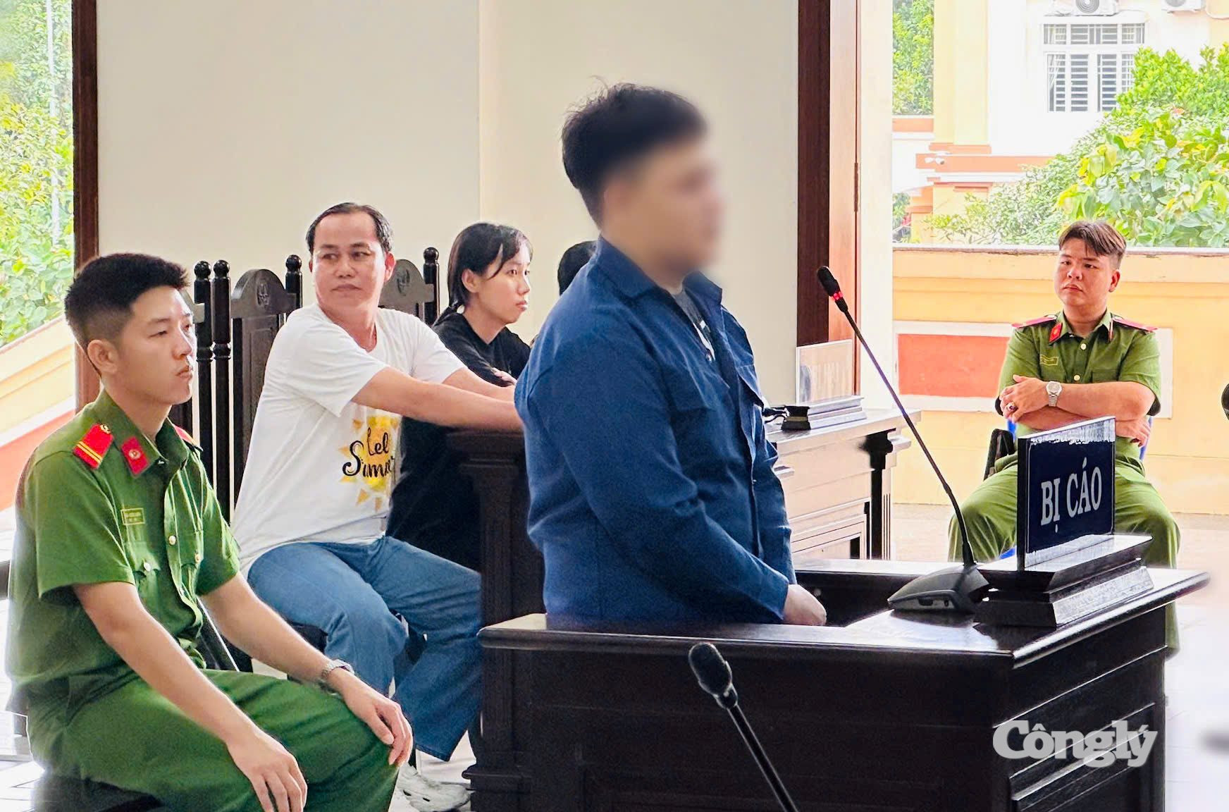 Bị cáo Lê Hoàng Long tại phiên tòa.