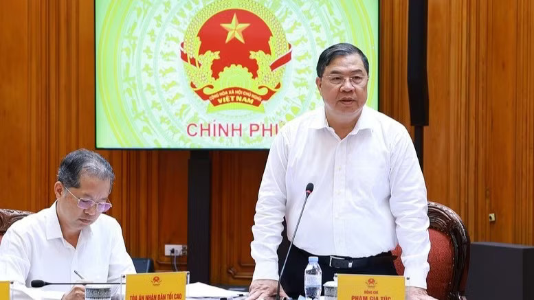 Phó Thủ tướng Thường trực Chính phủ Phạm Gia Túc phát biểu ý kiến tại phiên họp. (Ảnh: VGP/Nhật Bắc) b3-7142.jpg