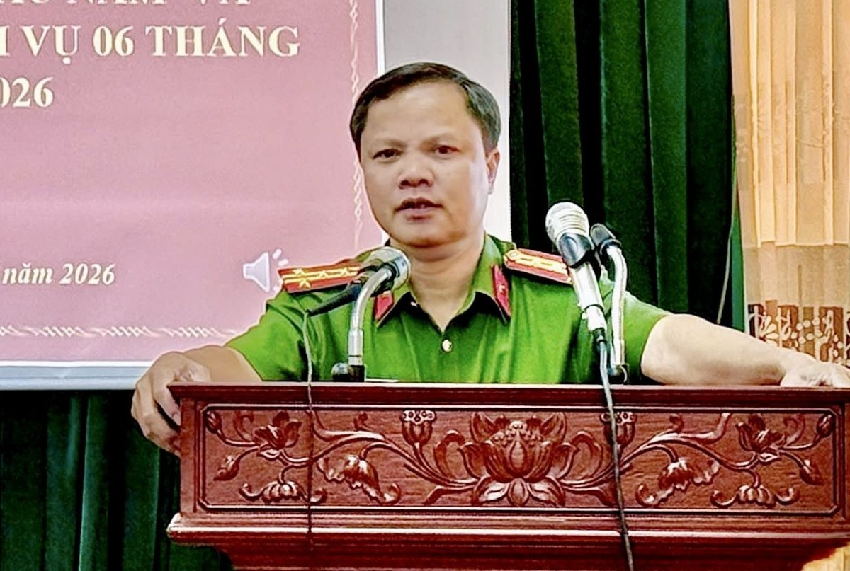 Phó Giám đốc Công an tỉnh Thanh Hóa, Đại tá Kim Duy Cương chỉ đạo Phòng Cảnh sát cơ động