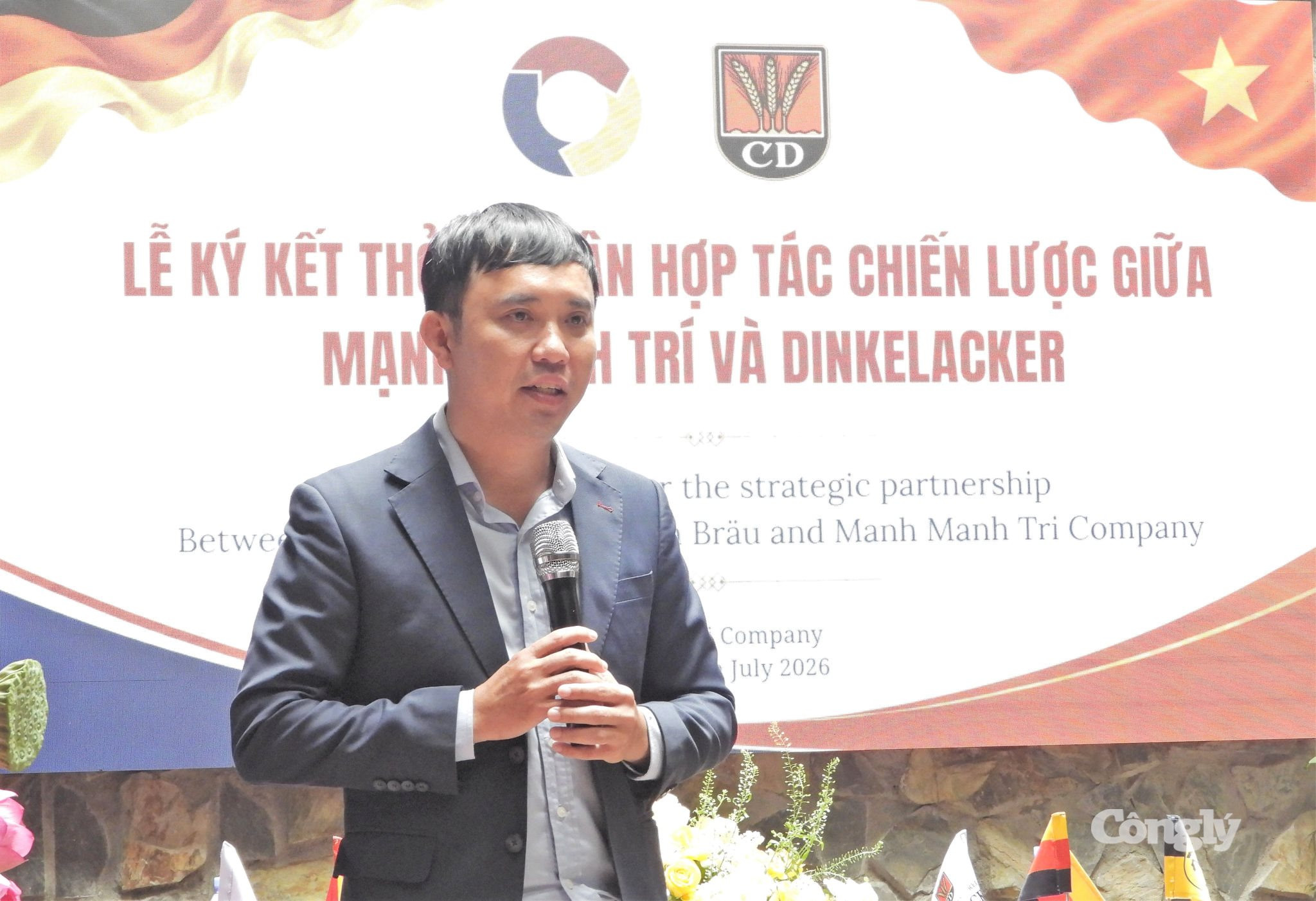 Ông Ngô Tân Nguyên - Giám đốc Công ty TNHH MTV Thuận Nhĩ - Đơn vị phân phối độc quyền tại Việt Nam phát biểu tại sự kiện.