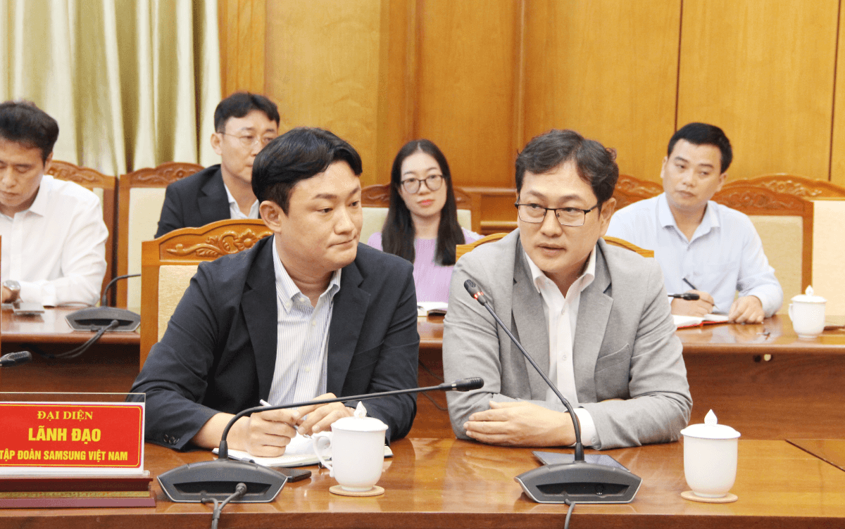 Kim Yong Sup - Phó tổng giám đốc Samsung Vietnam - đại diện tập đoàn samsung