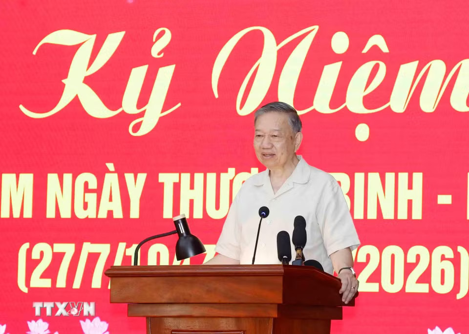 Tổng Bí thư, Chủ tịch nước Tô Lâm phát biểu. (Ảnh: Thống Nhất/TTXVN) ​