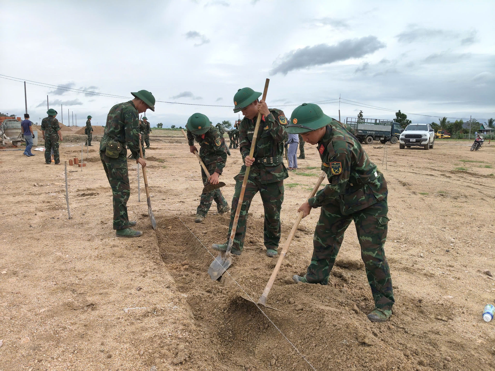 Gia Lai. Xây nhà ở khu tái định cư cho dân cư vùng ngập lụt xã Ia Hiao 2