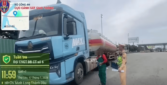 Chủ xe bị phạt 58 triệu đồng vì giao xe bồn chở xăng dầu cho tài xế không đủ điều kiện