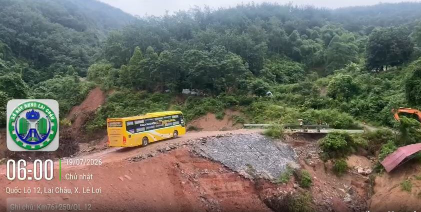 Lai Châu kết thúc phân luồng, khôi phục giao thông trên Quốc lộ 12
