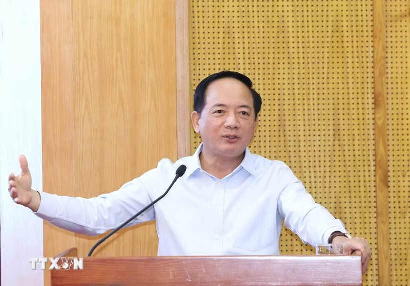Đồng chí Trịnh Văn Quyết, Ủy viên Bộ Chính trị, Bí thư Trung ương Đảng, Trưởng Ban Tuyên giáo và Dân vận Trung ương. (Ảnh: Phương Hoa/TTXVN)