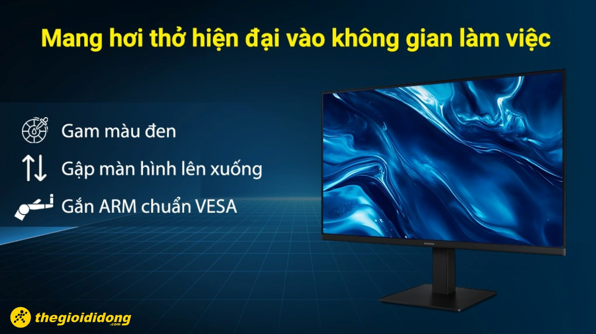 Màn hình máy tính cho góc làm việc cố định.