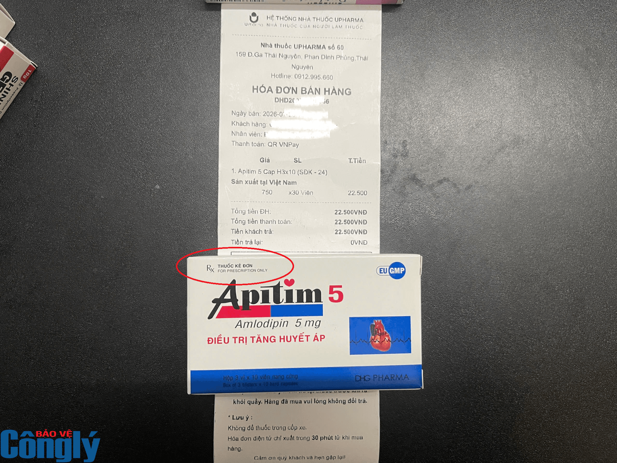 Thuốc Apitim 5 (Amlodipin 5mg) là 1 loại thuốc kê đơn chỉ được bán khi có đơn thuốc của bác sĩ