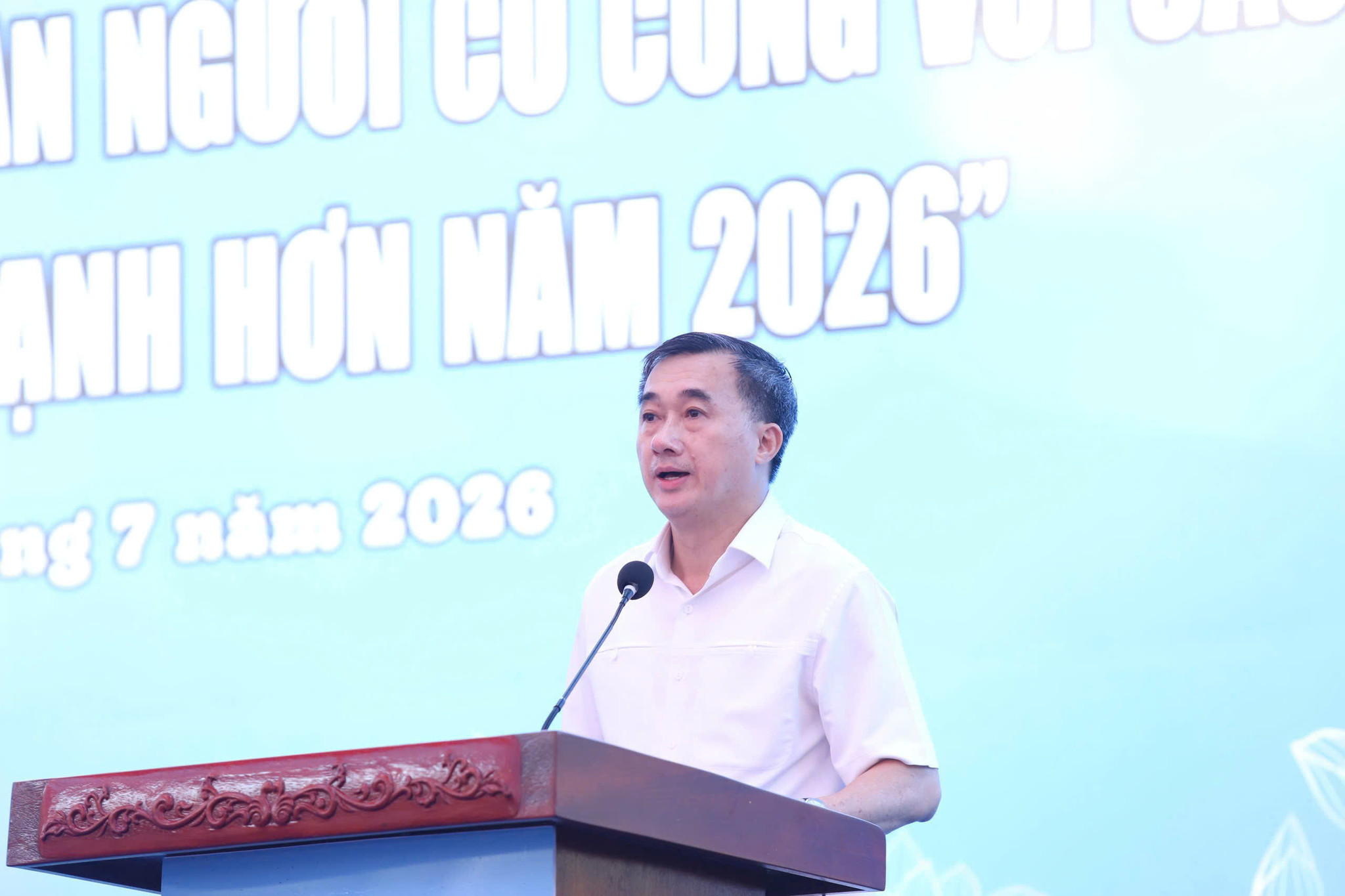 Thứ trưởng Bộ Y tế Trần Văn Thuấn phát biểu tại chương trình