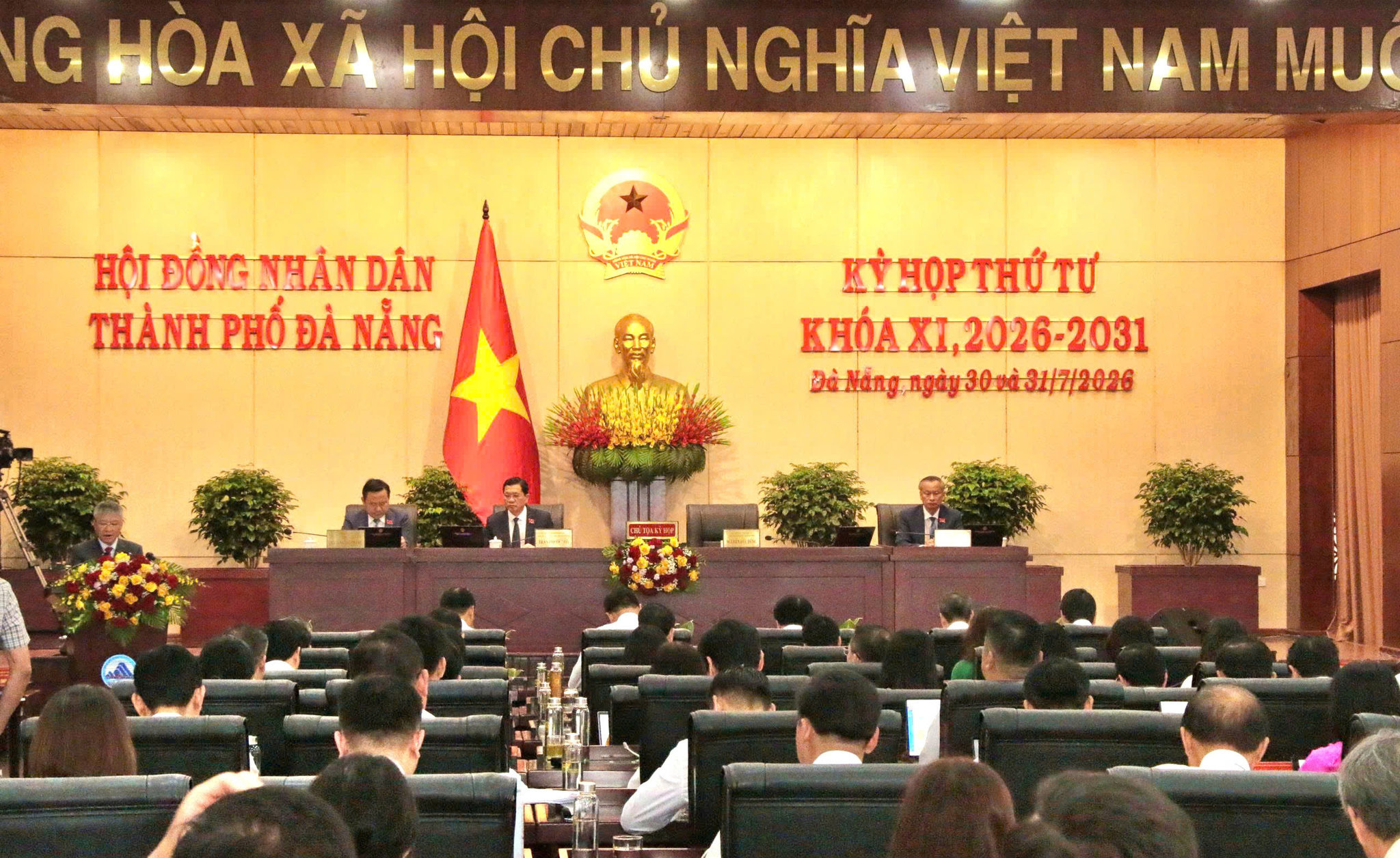 Toàn cảnh HĐND TP Đà Nẵng họp kỳ thứ 4, xem xét nhiều cơ chế, chính sách nhằm tạo động lực phát triển kinh tế - xã hội thành phố.