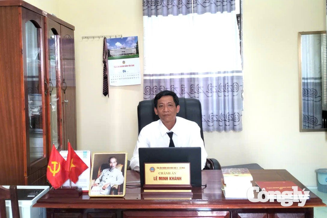Ông Lê Minh Khánh, Chánh án TAND khu vực 5 - Cà Mau.