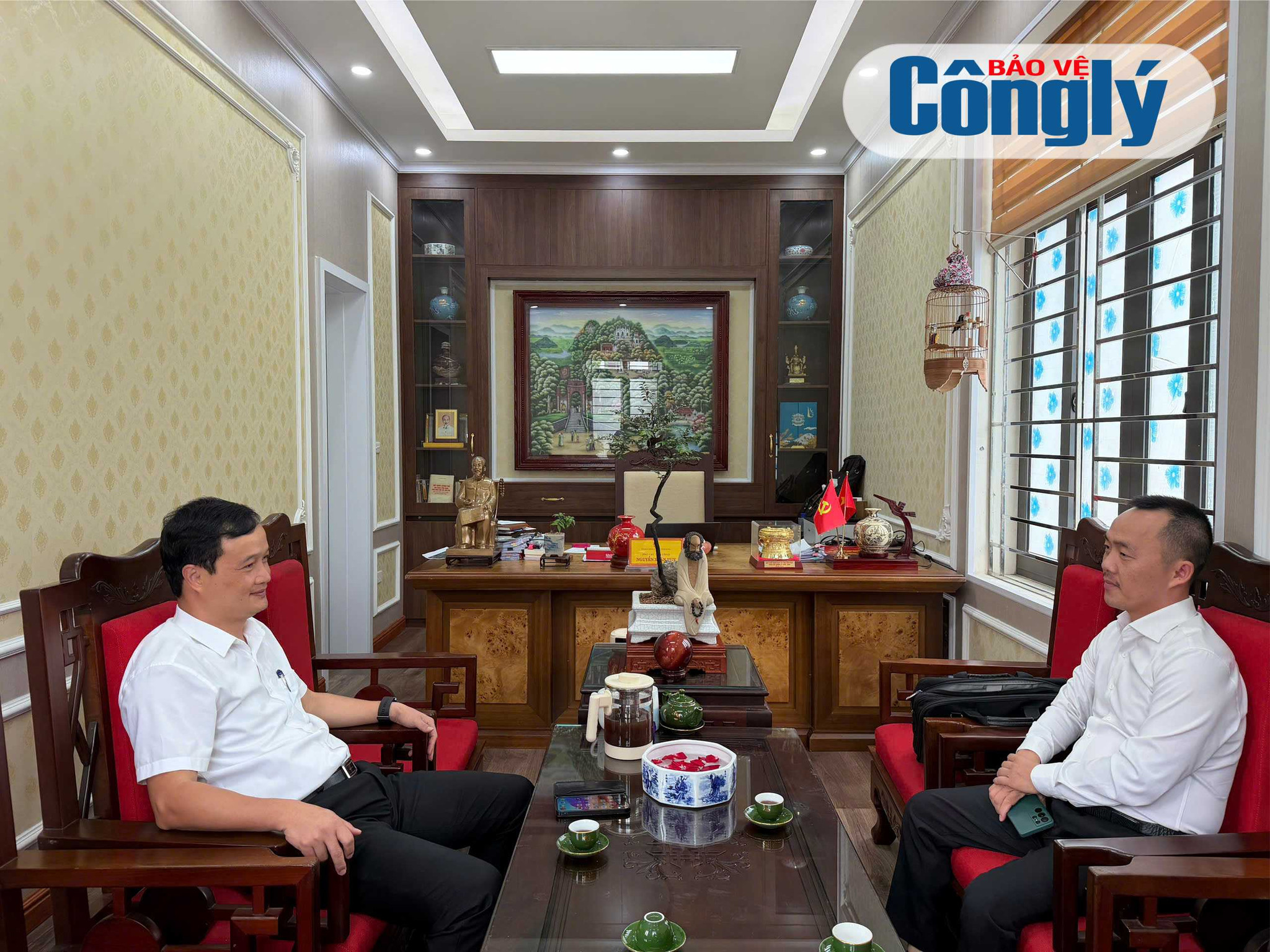 Ảnh buổi làm việc với xã Vĩnh Hưng
