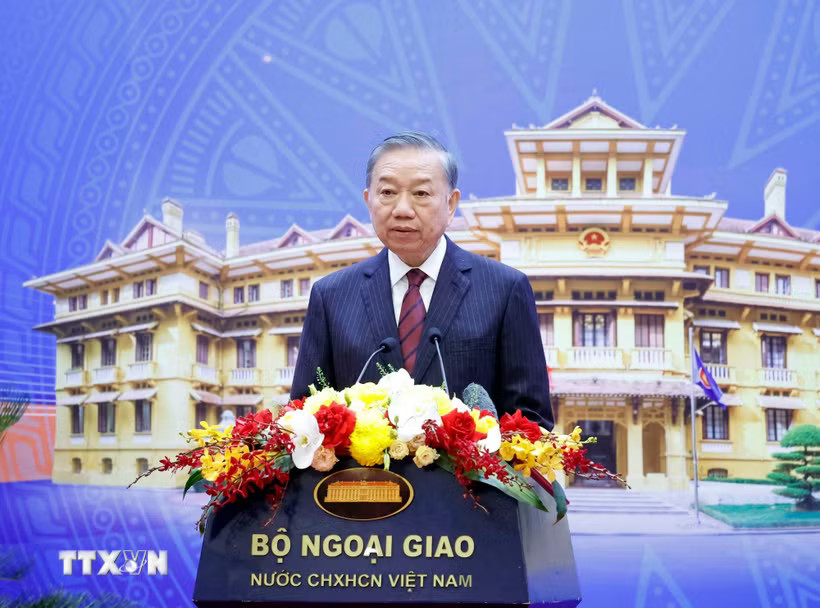 Tổng Bí thư, Chủ tịch nước Tô Lâm phát biểu. (Ảnh: Thống Nhất/TTXVN)