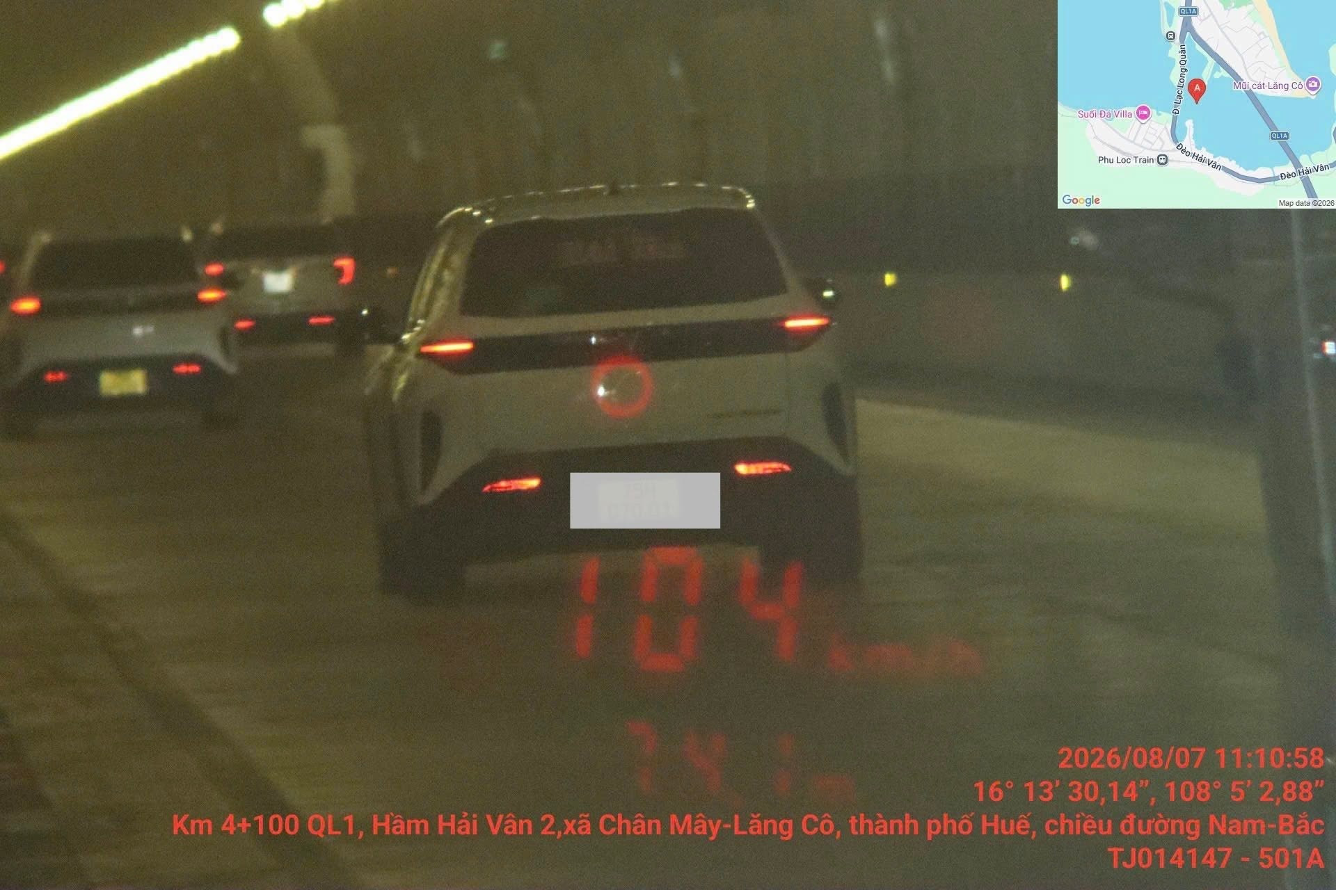 vi phạm tốc độ tai hầm hải vân (4)