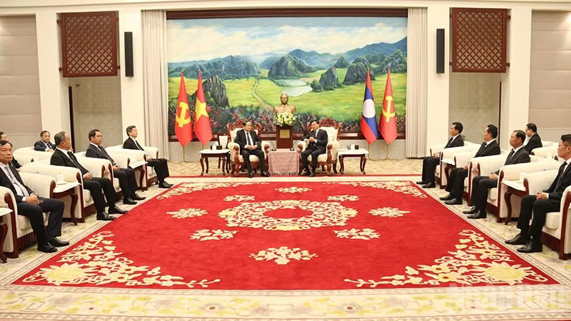 Quang cảnh cuộc hội kiến. (Ảnh: TRỊNH DŨNG) ndo_br_8.jpg