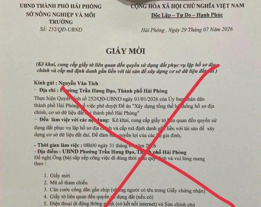 làm giả giấy mời