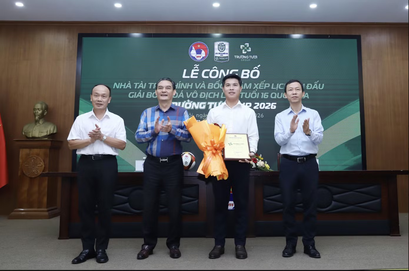 Tập đoàn Trường Tươi là Nhà tài trợ chính Giải bóng đá Vô địch lứa tuổi 16 quốc gia 2026 - Ảnh 2.